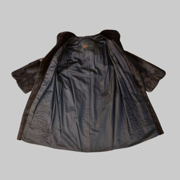 Vintage Dark Brown Mink Coat -Medium - Picture 7 of 10